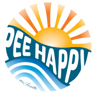 'Pee Happy' Sticker