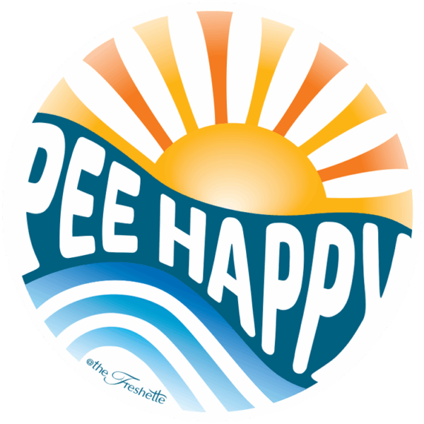 'Pee Happy' Sticker